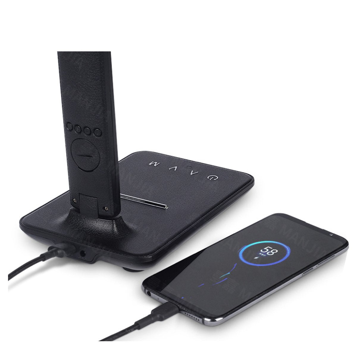 3-in-1 Lamp with Phone Charger, Clock, and Thermostat