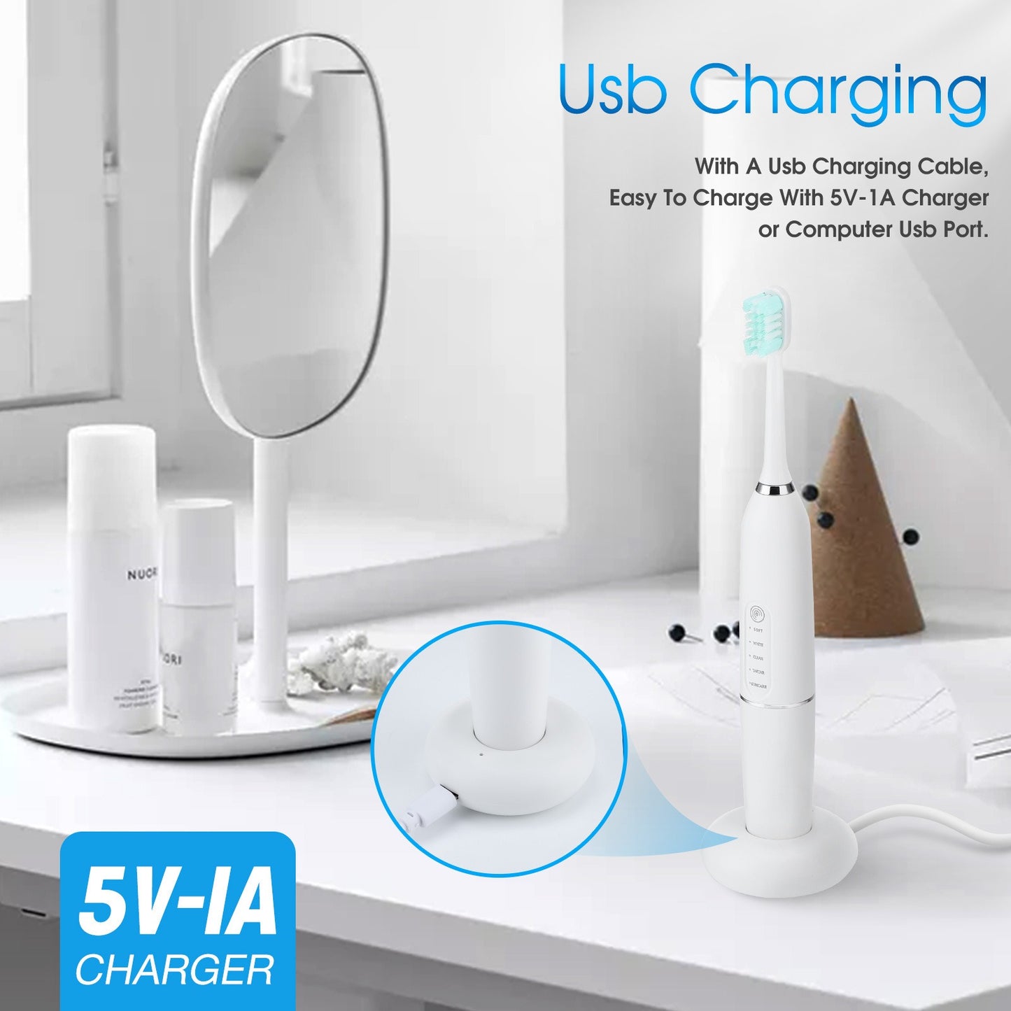 Portable XIP7 Waterproof Electric Toothbrush - Dental Care Scaler