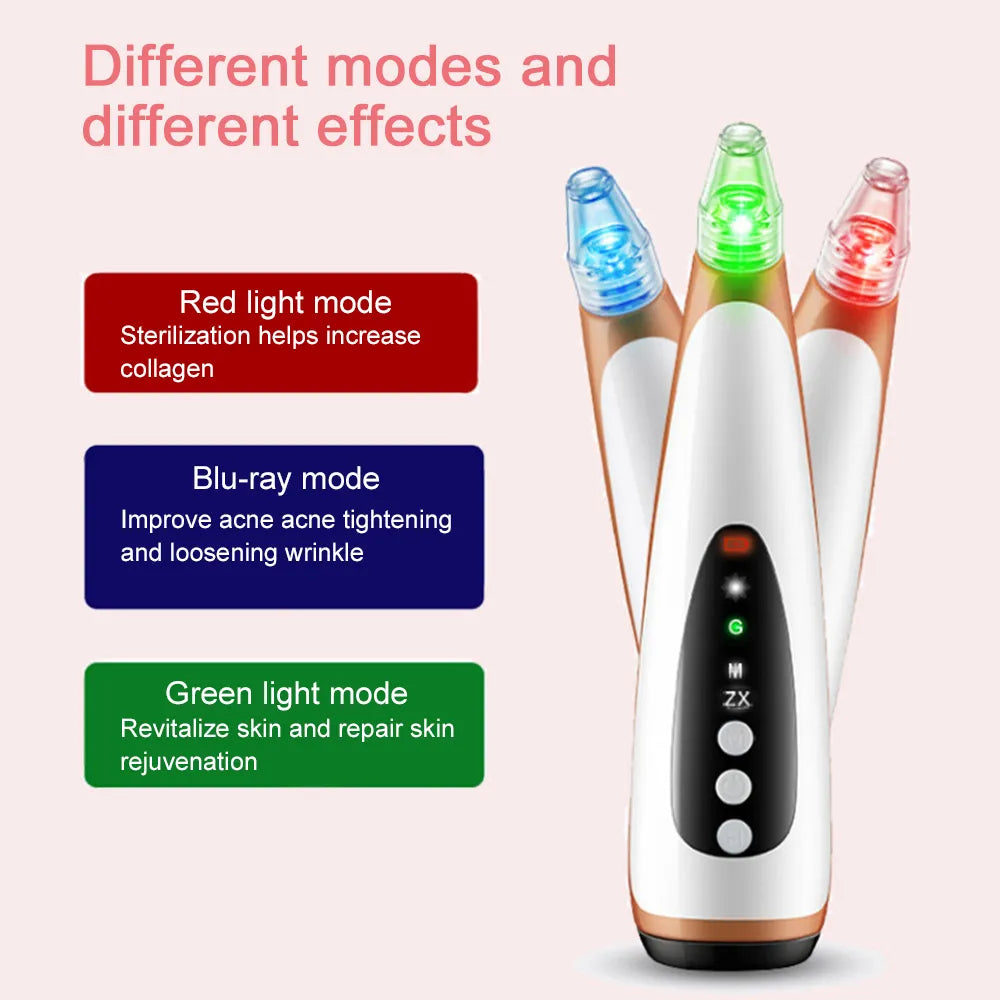 Blackhead Remover Vacuum for Facial Care - Pore Cleaner, Acne, and Pimple Removal Tool