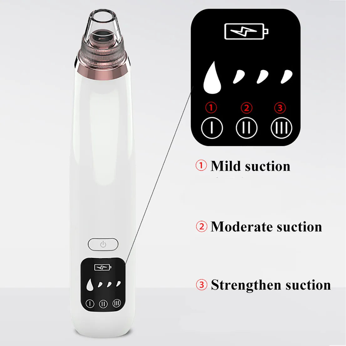 Blackhead Remover Vacuum for Facial Care - Pore Cleaner, Acne, and Pimple Removal Tool
