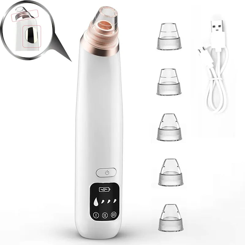 Blackhead Remover Vacuum for Facial Care - Pore Cleaner, Acne, and Pimple Removal Tool