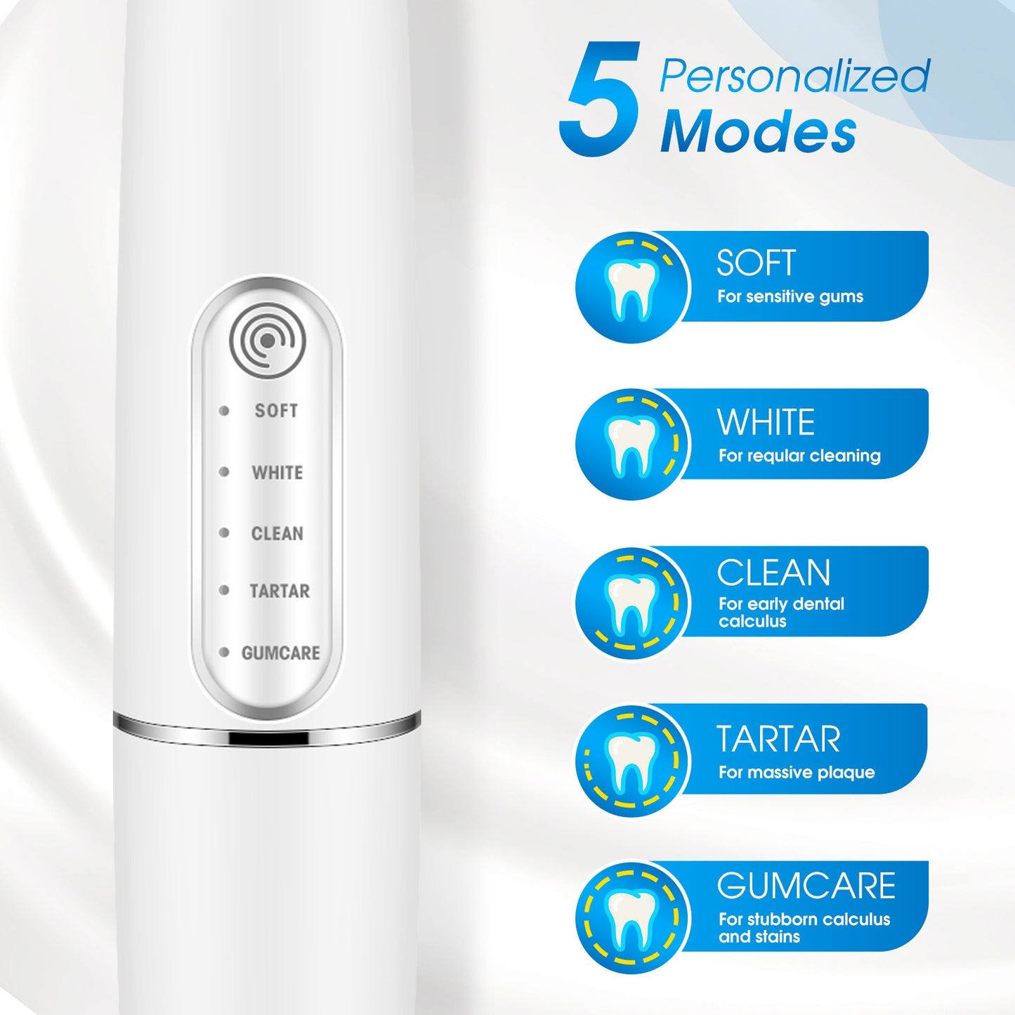 Portable XIP7 Waterproof Electric Toothbrush - Dental Care Scaler